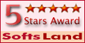 5 stars award from www.softsland.com